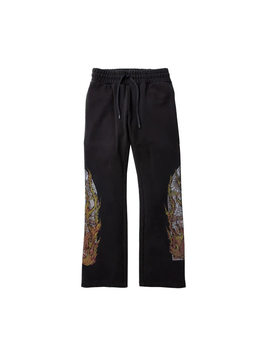 WHO DECIDES WAR HARDWARE CATHEDRAL SWEATPANTS BLACK