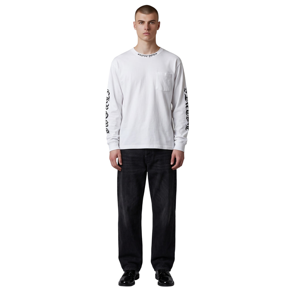CHROME HEARTS LOVE YOU LONG SLEEVE T-SHIRT WHITE
