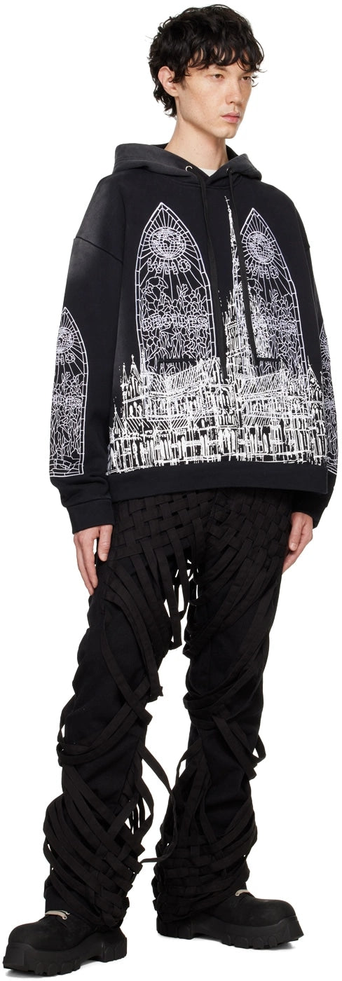 WHO DECIDES WAR CATHEDRAL EMBROIDERY HOODIE