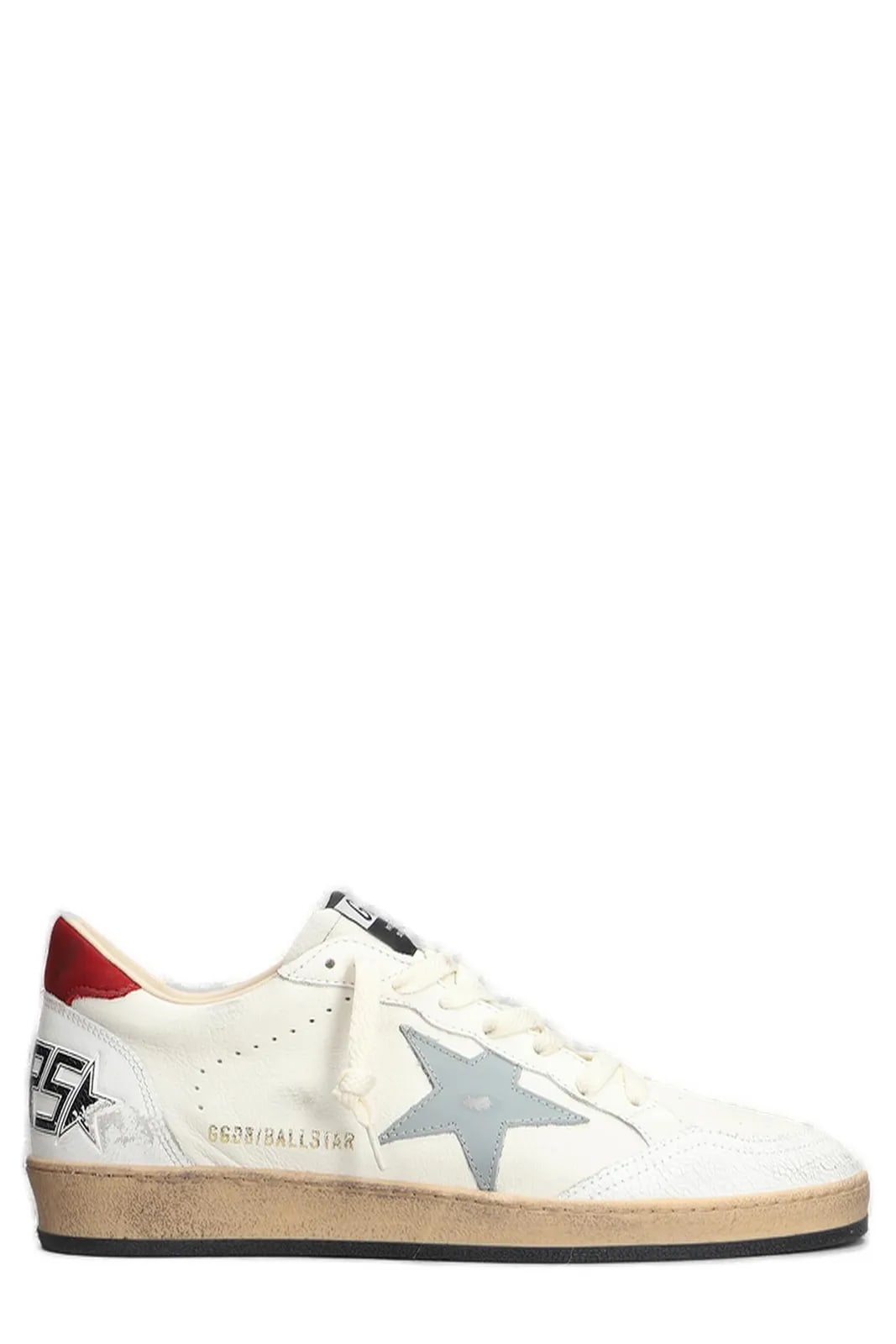 GOLDEN GOOSE BALLSTAR WHITE GREY STAR