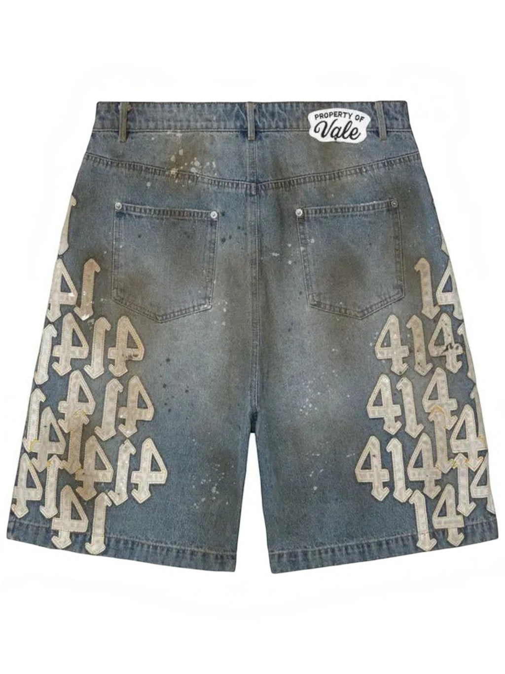 VALLEY FOREVER WHITE CHARM JORTS MID WASH