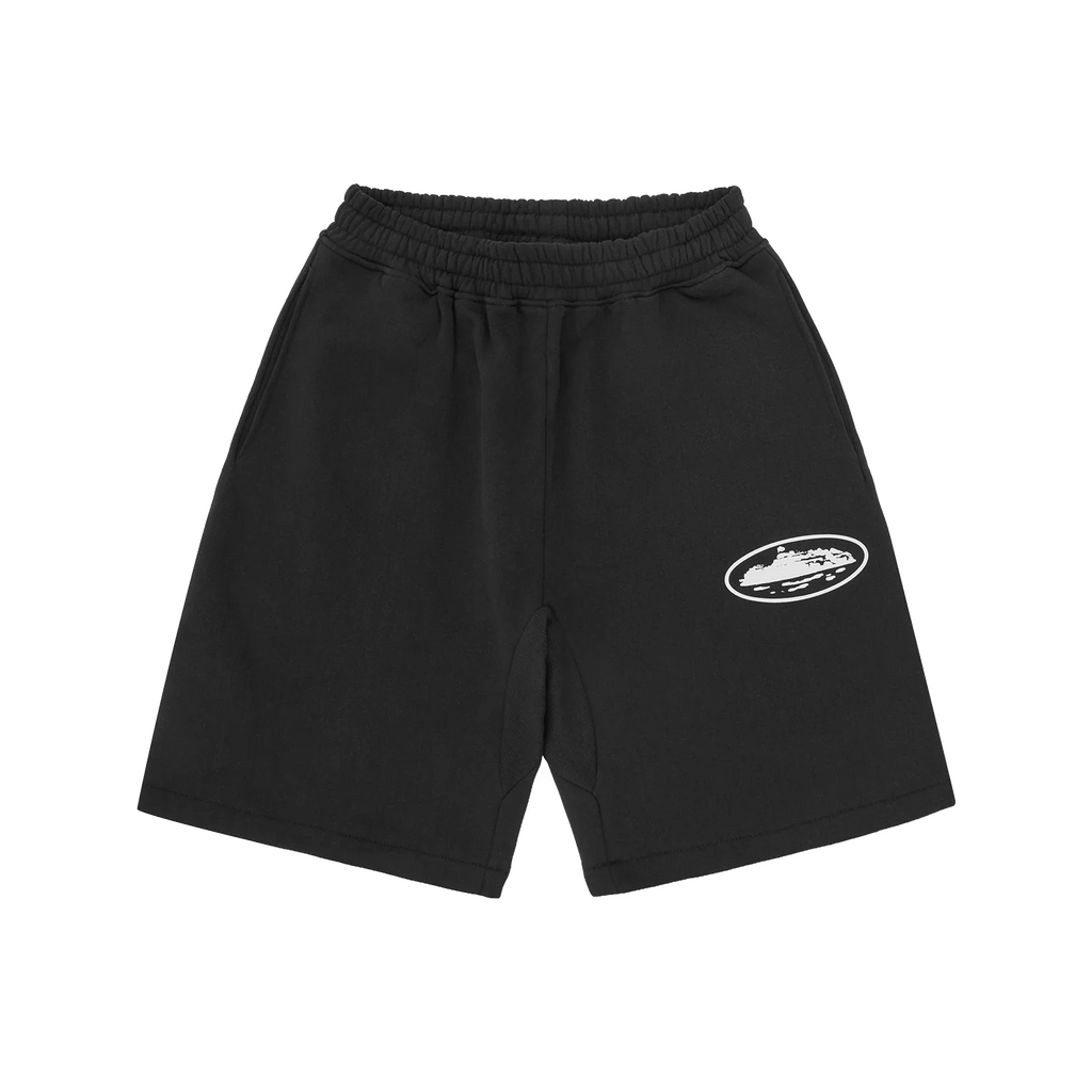 CORTEIZ OG ISLAND PUFF BLACK SWEATSHORTS