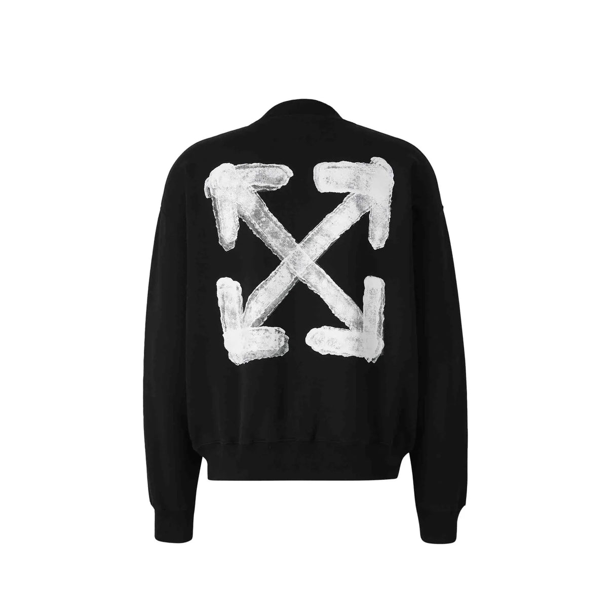 OFF WHITE SPRAY ARROW CREWNECK BLACK
