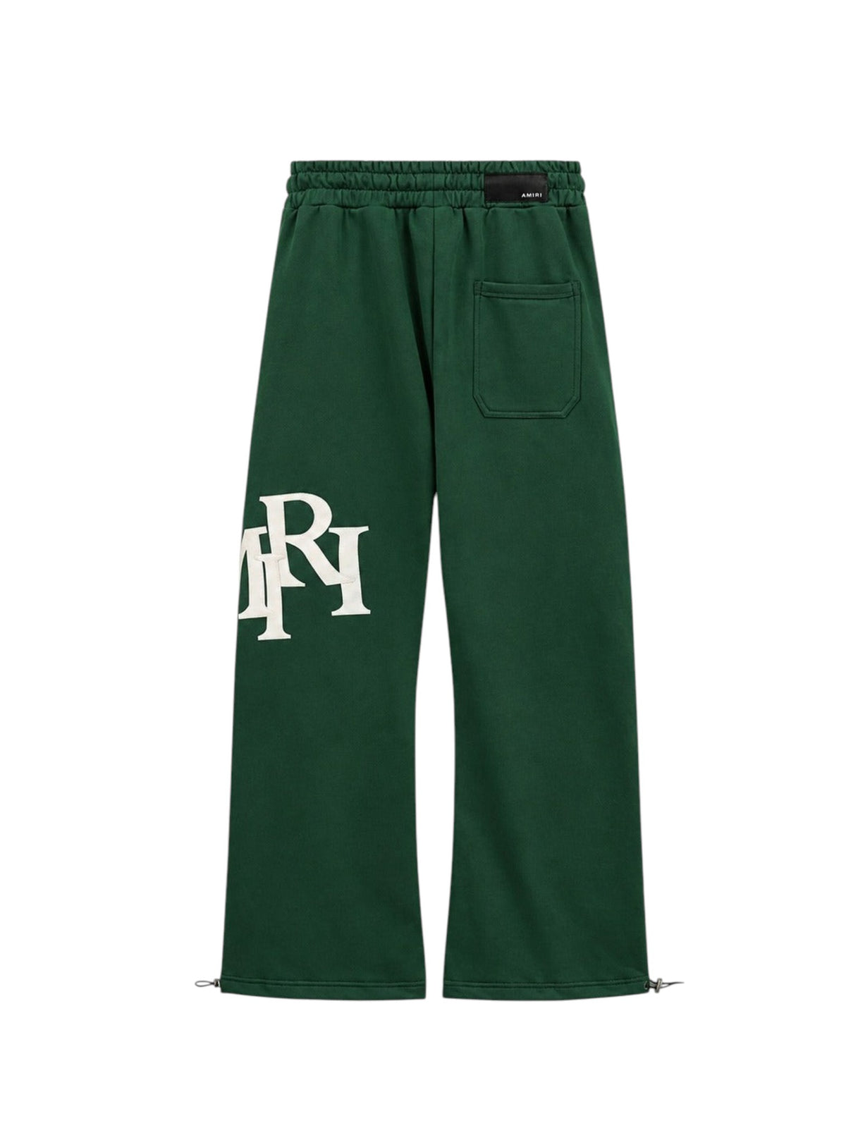 AMIRI STAGGERED SWEATPANTS DARK GREEN