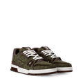 LOUIS VUITTON TRAINER GREEN BURGUNDY