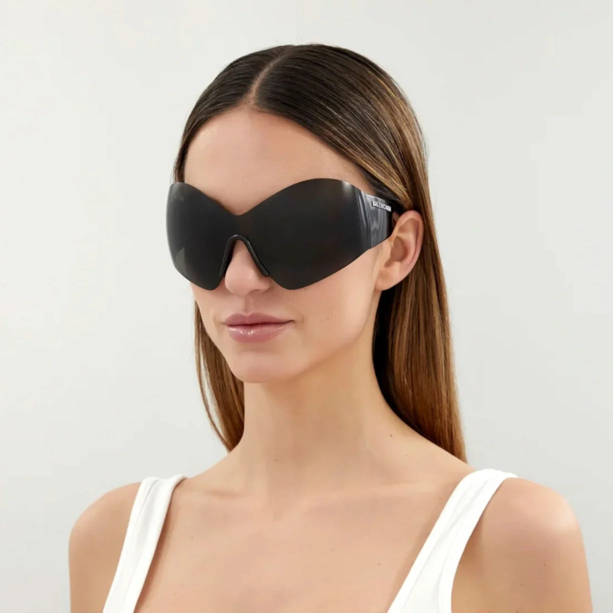 BALENCIAGA MASK BUTTERFLY SUNGLASSES BLACK
