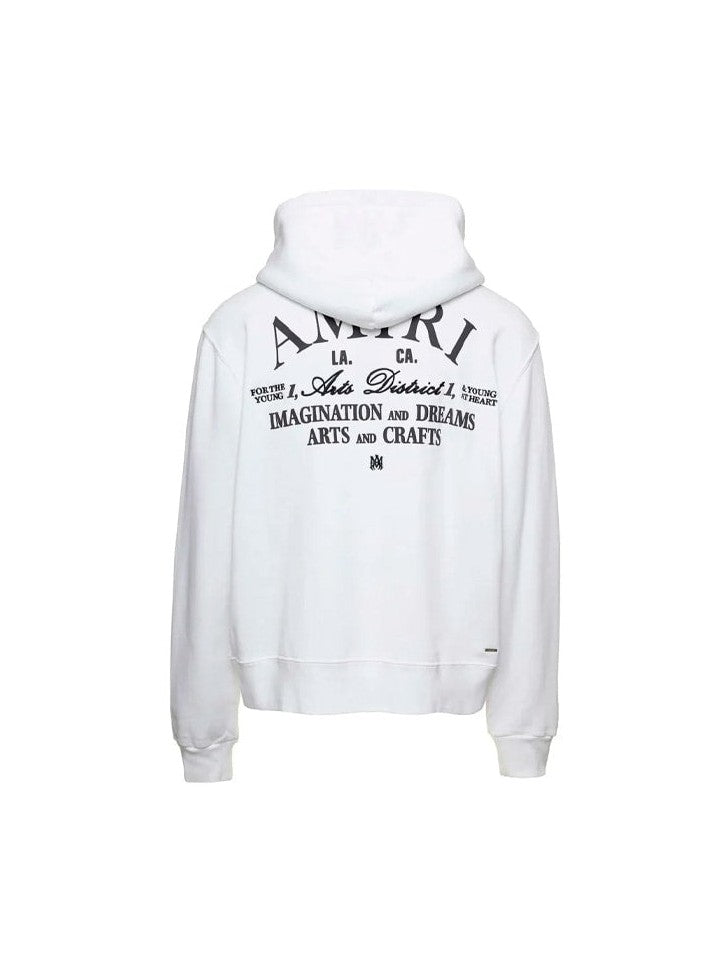 AMIRI ART DISTRICTS HOODIE WHITE