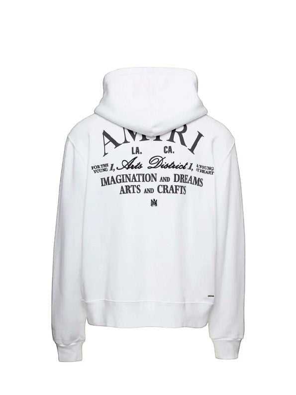 AMIRI ART DISTRICTS HOODIE WHITE