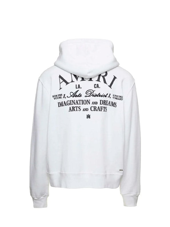 AMIRI ART DISTRICTS HOODIE WHITE