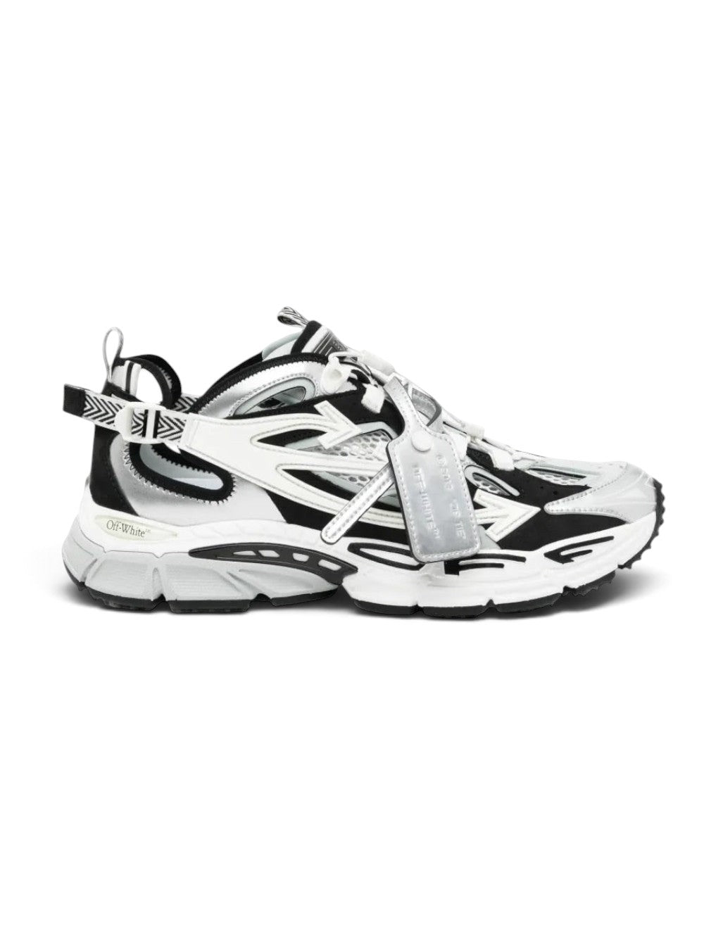 OFF WHITE BE RIGHT BACK OPEN SILVER BLACK