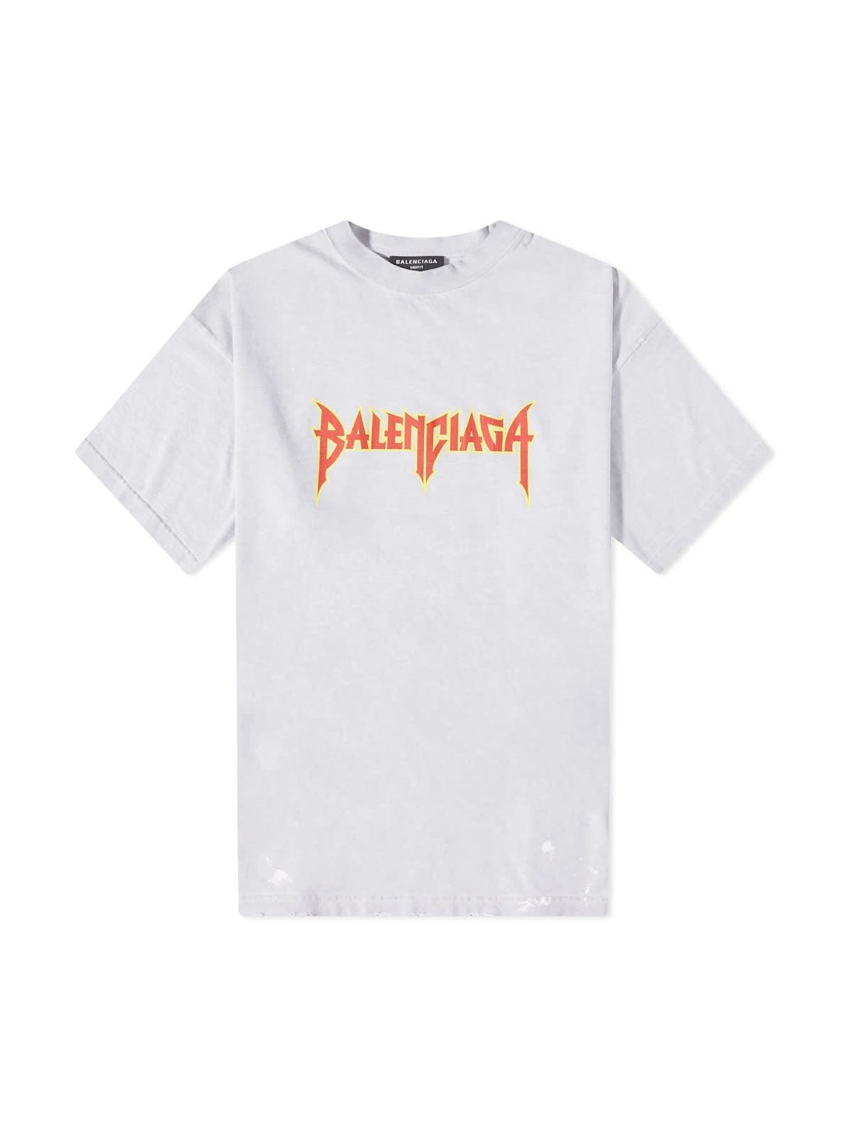BALENCIAGA METAL OVERSIZE T-SHIRT GREY