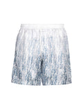 AMIRI GRADIENT LIGHT BLUE SILK SHORTS