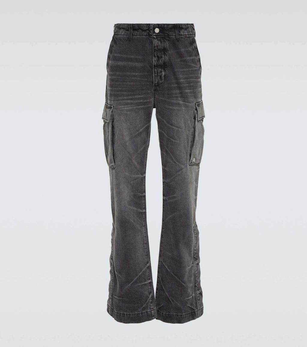 AMIRI M65 CARGO DENIM WASHED BLACK