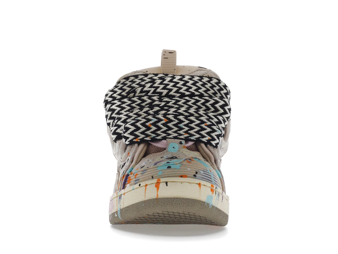 LANVIN LEATHER CURB x GALLERY DEPT. PALE PINK MULTI PAINT DRIP