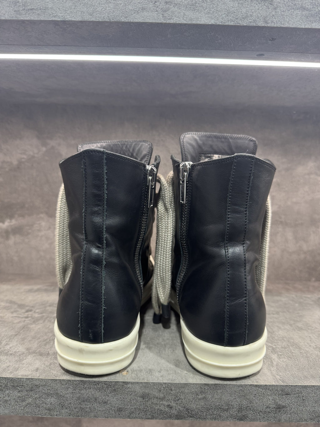 RICK OWENS JUMBO LACES RAMONES HIGH
