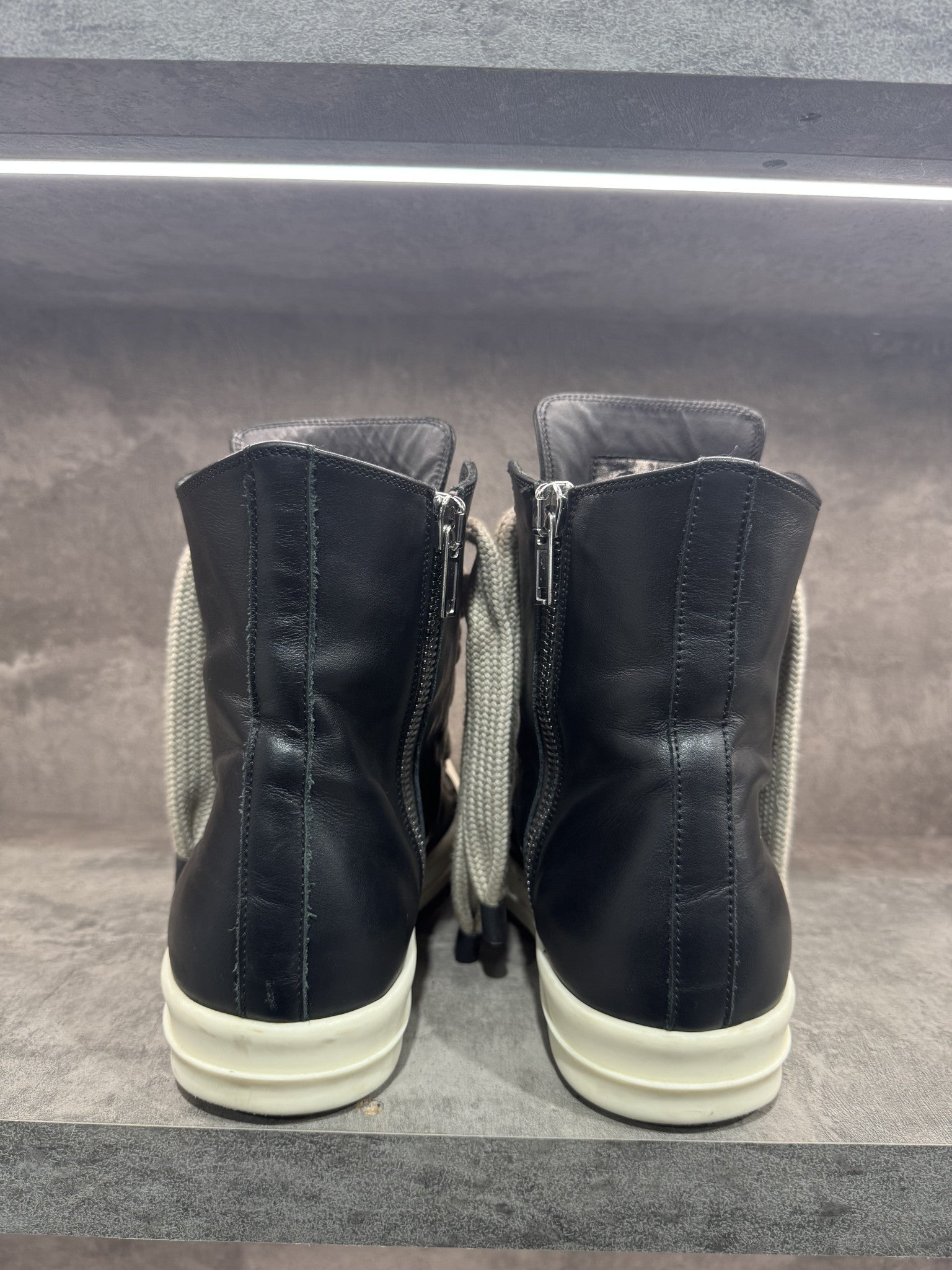 RICK OWENS JUMBO LACES RAMONES HIGH