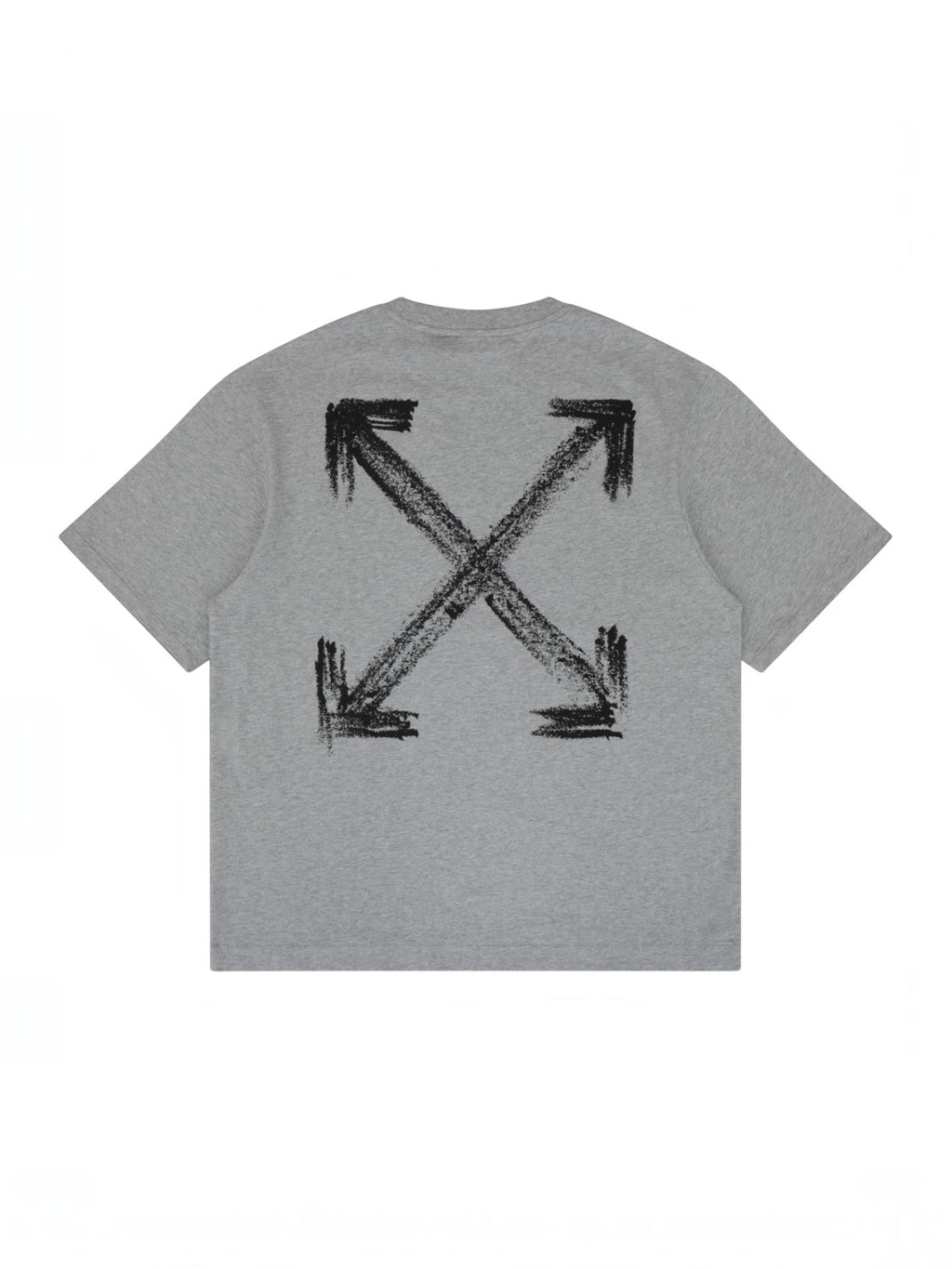 OFF WHITE CHALK ARROW T-SHIRT HEATHER GREY