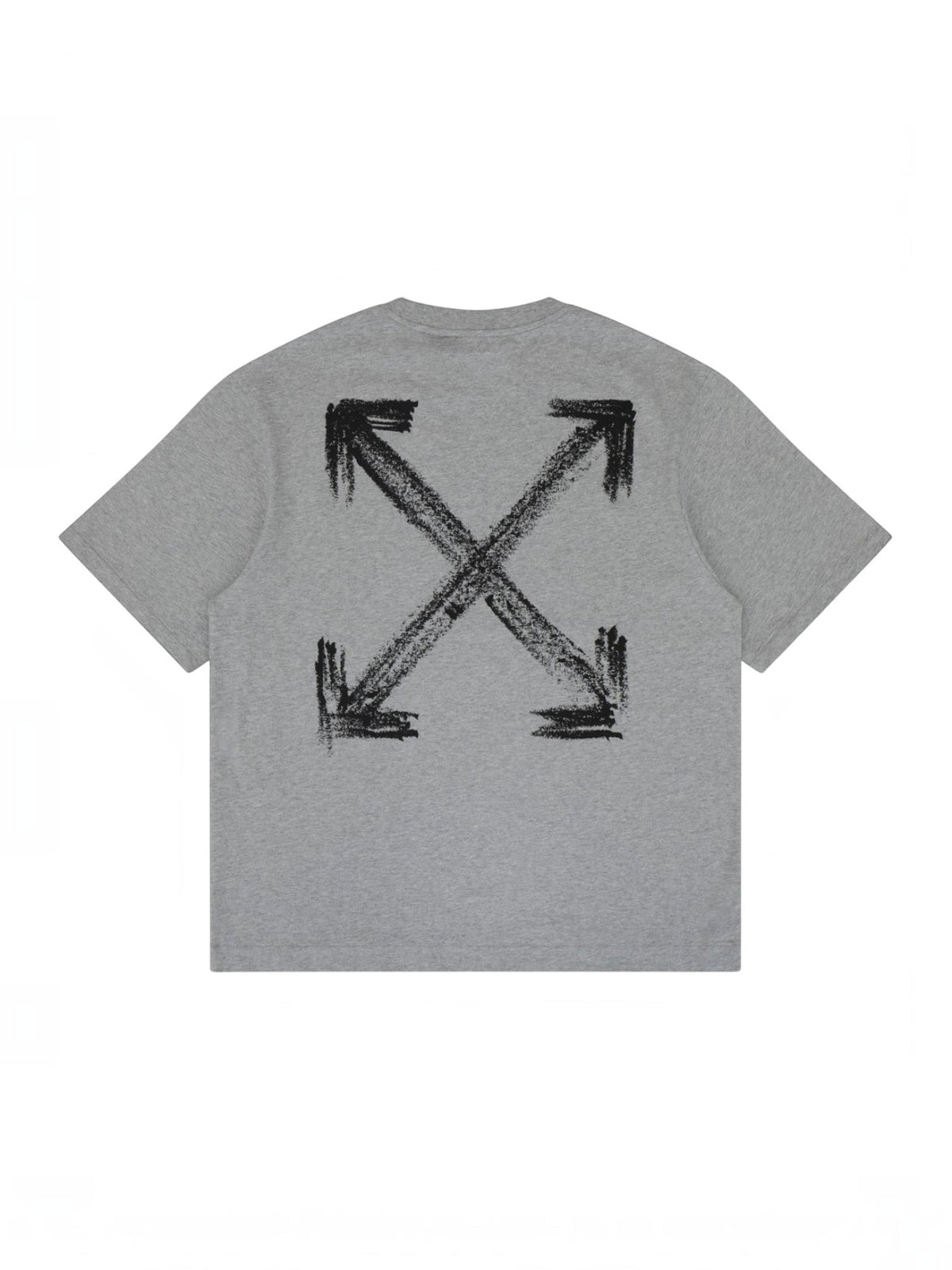 OFF WHITE CHALK ARROW T-SHIRT HEATHER GREY