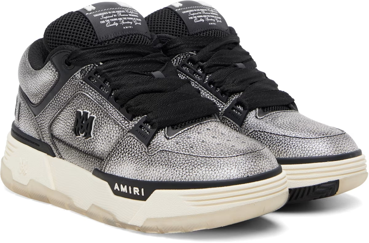 AMIRI MA-1 PEBBLED SILVER BLACK