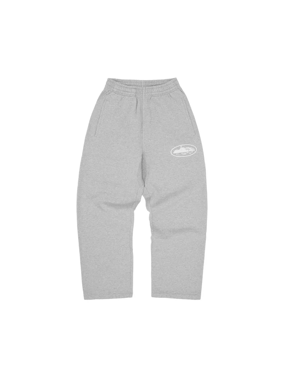 CORTEIZ ISLAND PUFF PRINT PRINT OPEN HEM SWEATPANT HEATHER GREY