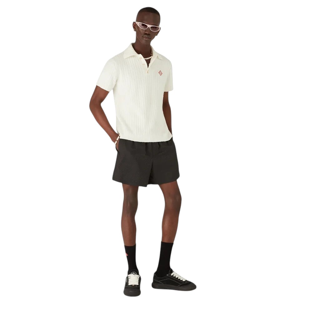 CASABLANCA BLACK MONOGRAM SWIMSHORT