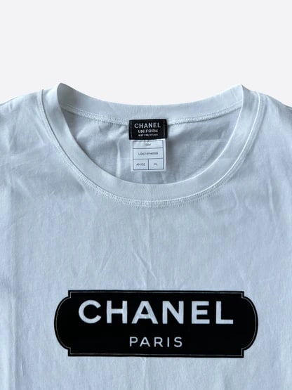 CHANEL PARIS WHITE TEE