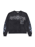 VALLEY BLING LONG SLEEVE T-SHIRT WASHED BLACK