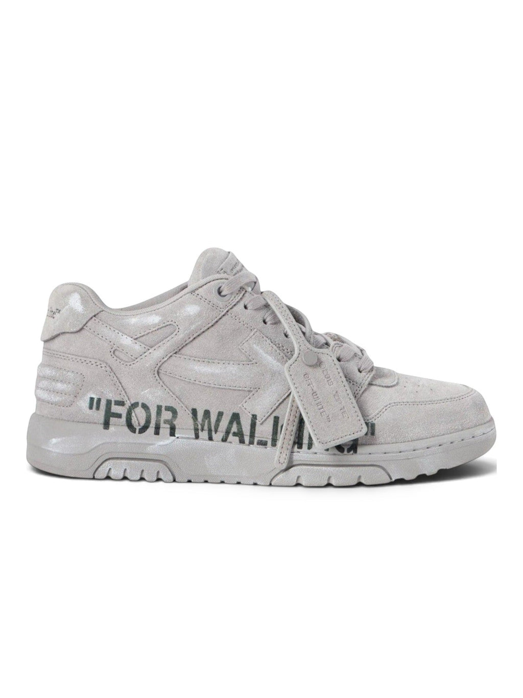 OFF WHITE OUT OF OFFICE FOR WALKING SUEDE SNEAKERS GREY