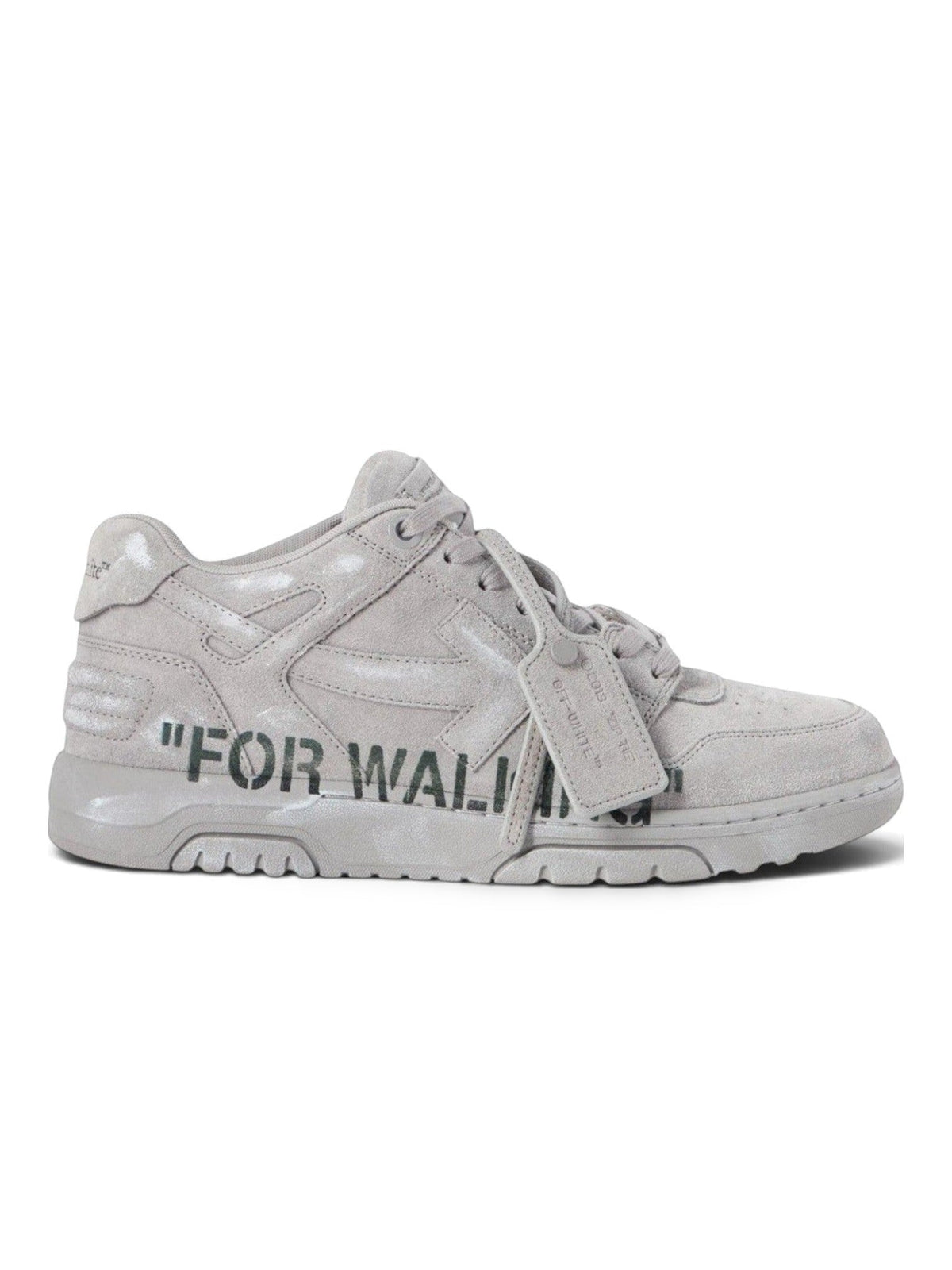 OFF WHITE OUT OF OFFICE FOR WALKING SUEDE SNEAKERS GREY