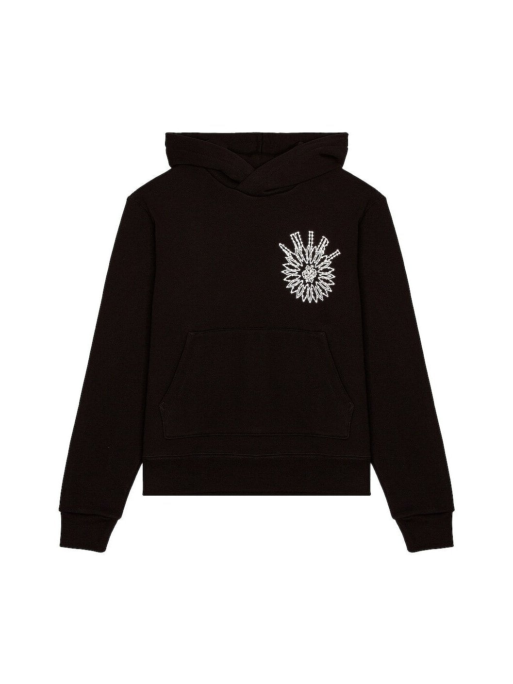 AMIRI RHINESTONE LOGO HOODIE BLACK