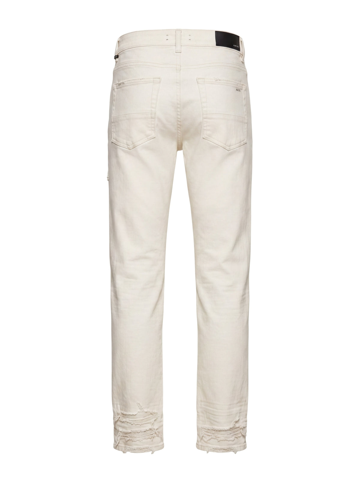 AMIRI STRAIGHT DISTRESSED NATURAL JEANS