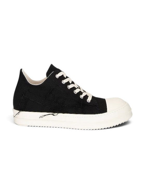 RICK OWENS RAMONES LOW SLASH DISTRESSED