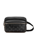 LOUIS VUITTON MONOGRAM MINI SHOULDER BAG LEATHER BLACK