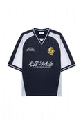OFF WHITE ROYAL TEAM SOCCER T-SHIRT