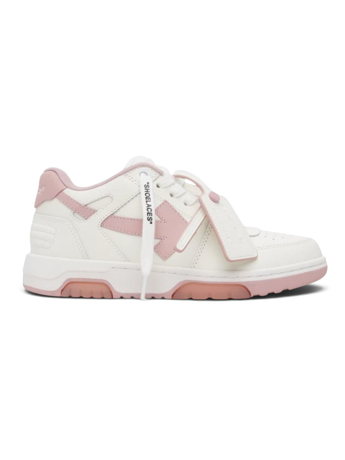 OFF WHITE OUT OF OFFICE WHITE PINK CALF LEATHER