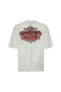 AMIRI CHATEAU CREST LOGO OVERSIZED T-SHIRT IVORY