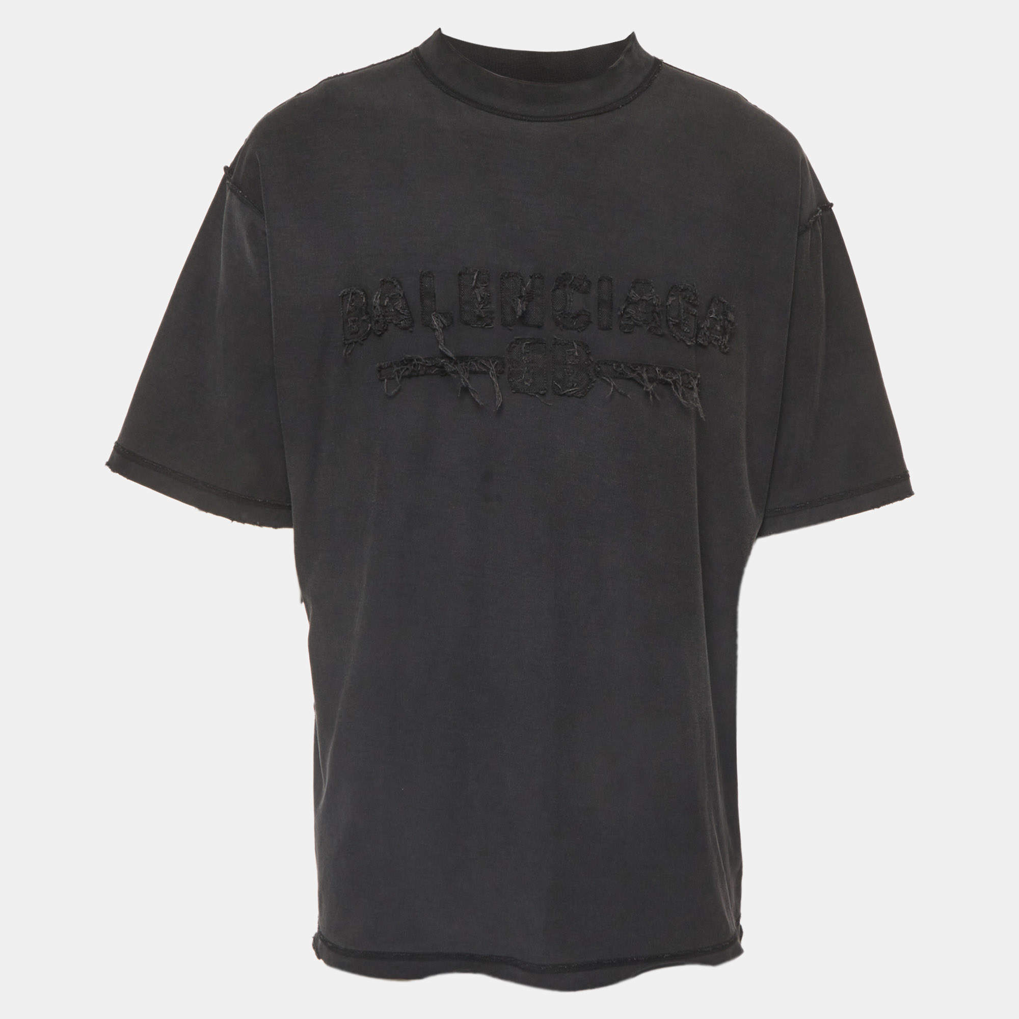 BALENCIAGA PATCH VINTAGE BLACK T-SHIRT