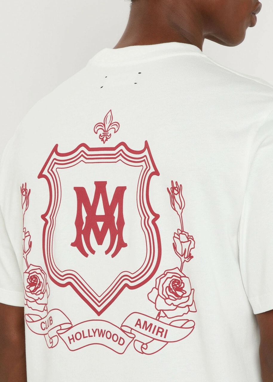 AMIRI MA CREST T-SHIRT WHITE RED