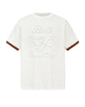 BIRTH OF ROYAL CHILD PEARL PATCHWORK T-SHIRT WHITE