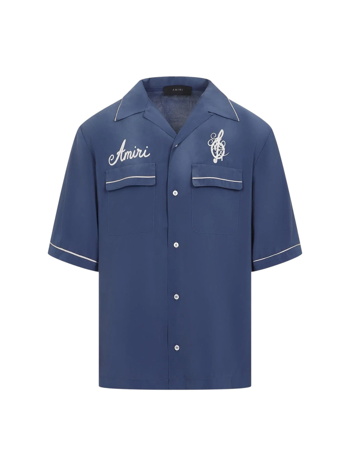 AMIRI SATURDAY NIGHT CAMP SHIRT WASHED BLUE