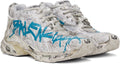 BALENCIAGA RUNNER GRAFFITI WHITE BLUE