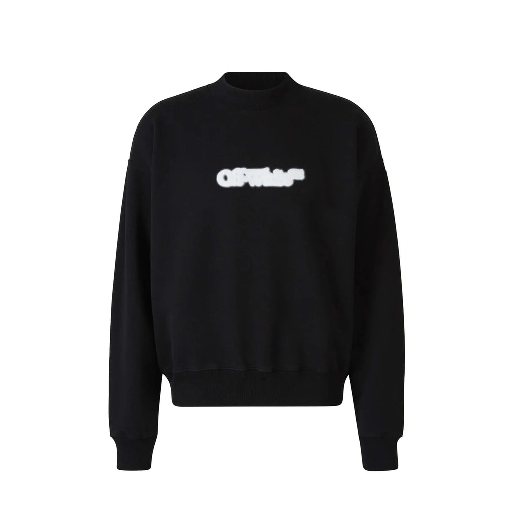OFF WHITE SPRAY ARROW CREWNECK BLACK