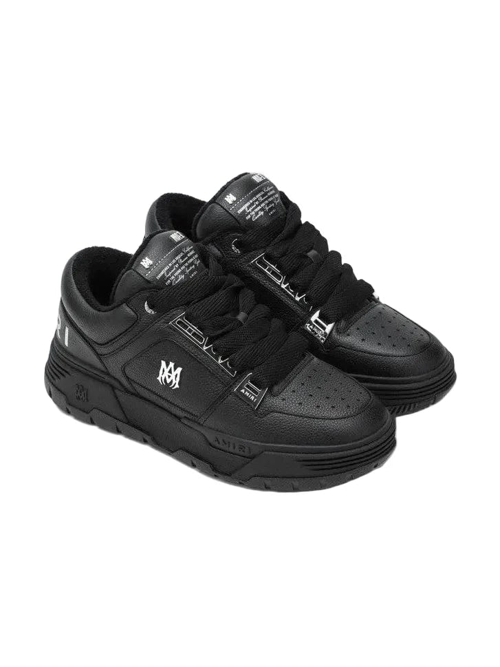 AMIRI MA-1 TRIPLE BLACK LEATHER SNEAKERS