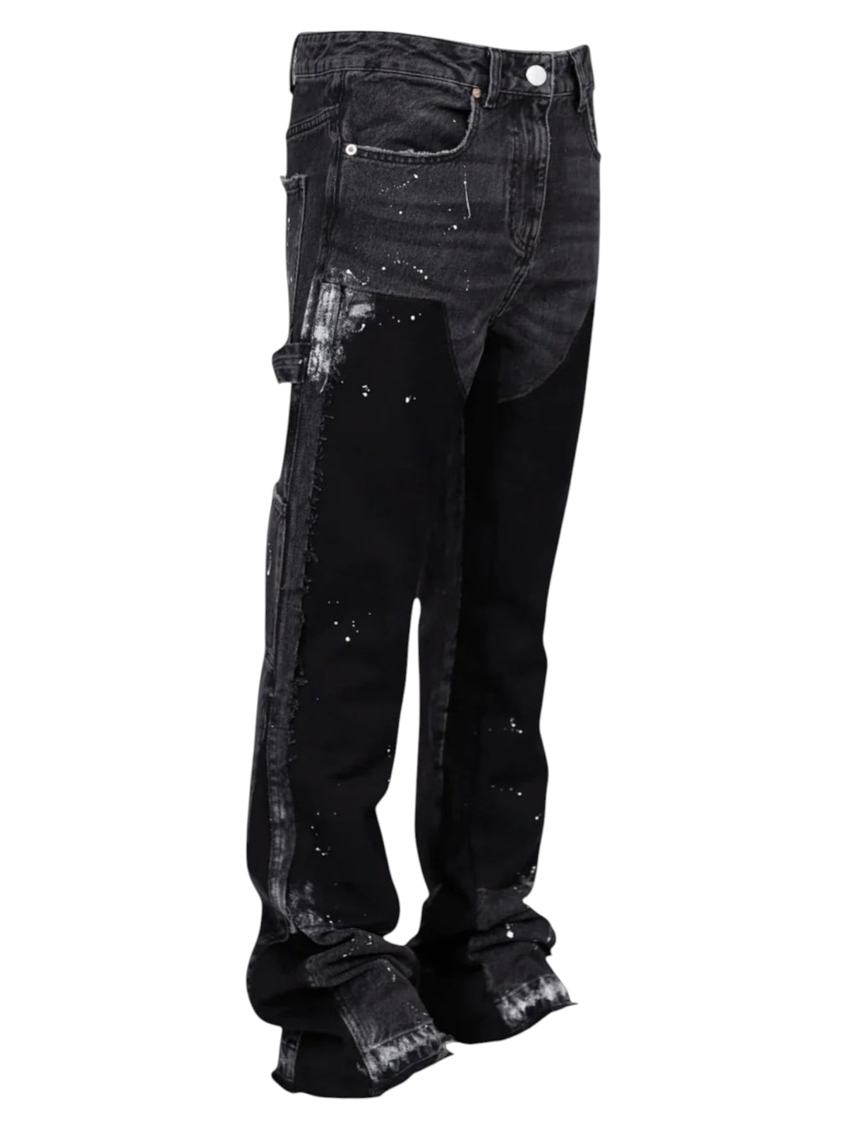 REPUTATION FLARE DENIM BLACK PANTS