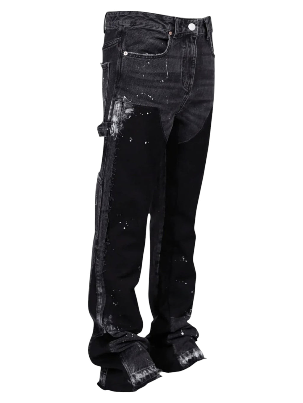 REPUTATION FLARE DENIM BLACK PANTS