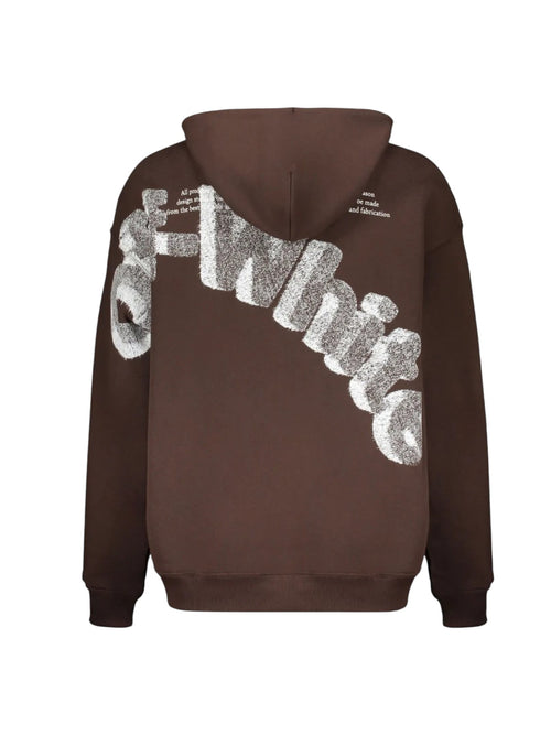 OFF WHITE SHARED BROWN HOODIE