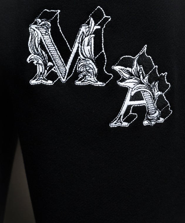 AMIRI BLACK & WHITE ANGEL LOGO SWEATPANTS