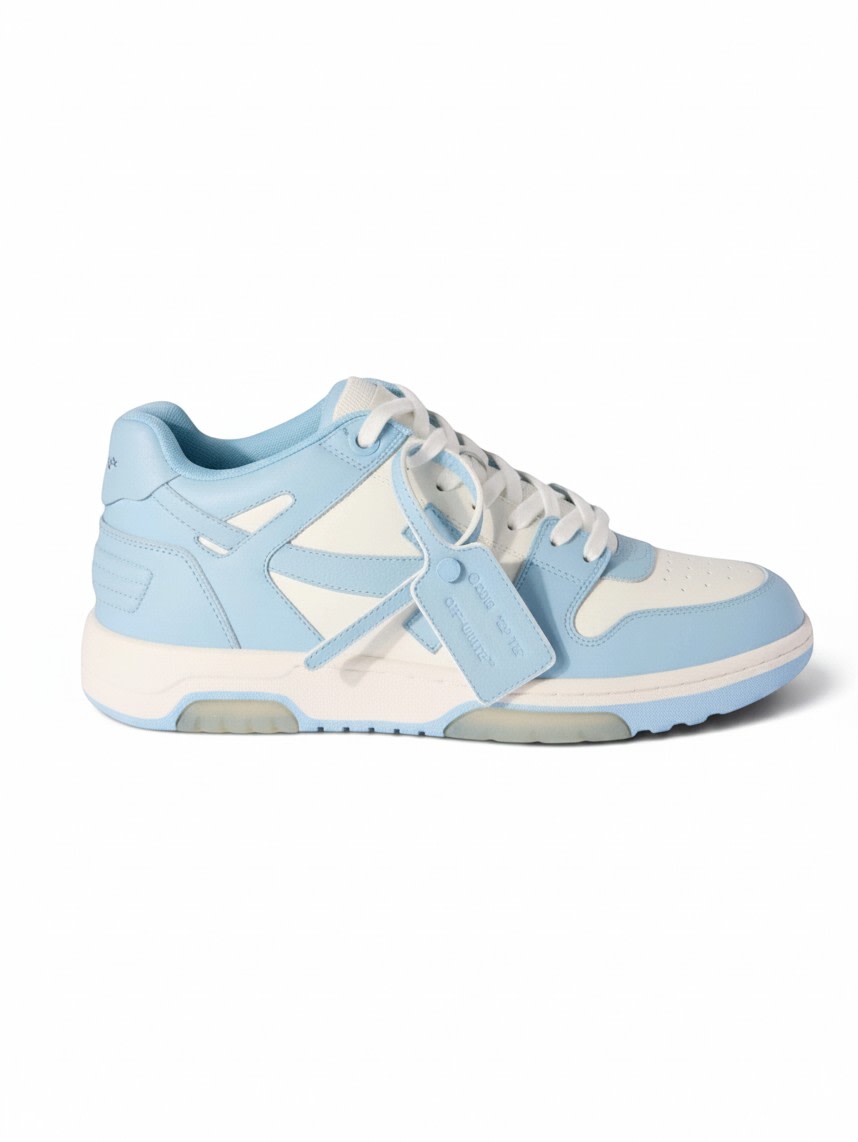 OFF WHITE OUT OF OFFICE LIGHT BLUE CALF LEATHER