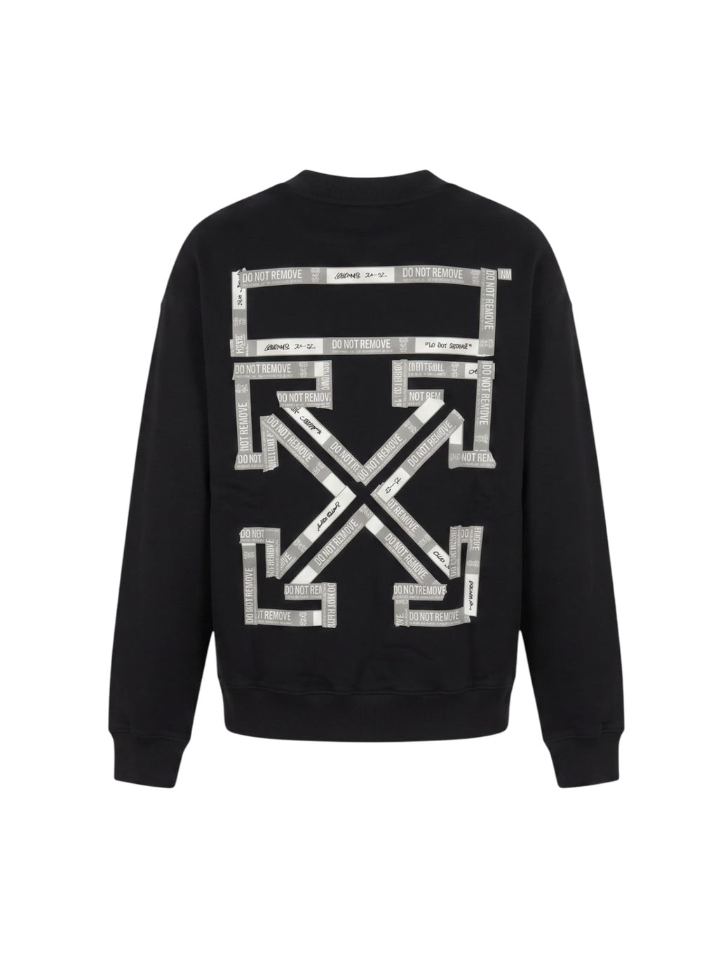 OFF WHITE TAPE CREWNECK BLACK