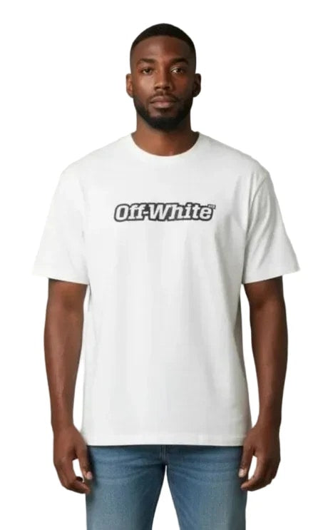 OFF WHITE OUTLINE LOGO T-SHIRT WHITE
